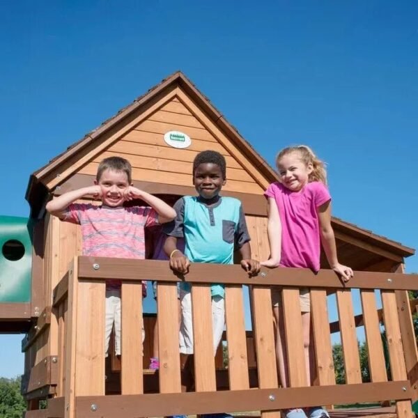 Woodridge Elite All Cedar Wooden Swing Set - Image 10