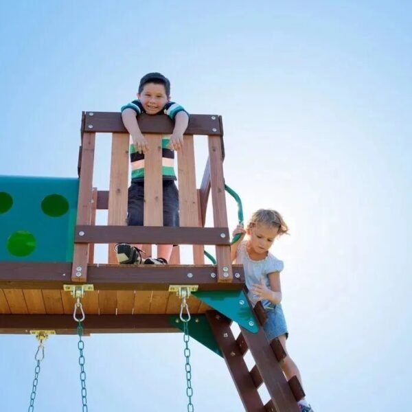 Woodridge Elite All Cedar Wooden Swing Set - Image 11