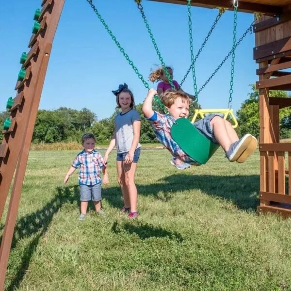Woodridge Elite All Cedar Wooden Swing Set - Image 5